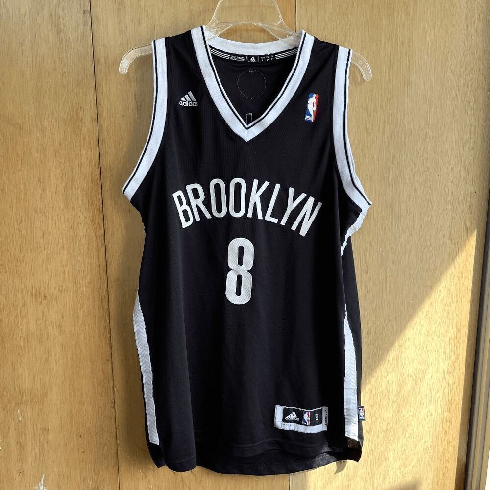 Deron Williams Brooklyn Nets Adidas Swingman Jersey Black Sewn Men’s S +2 Length